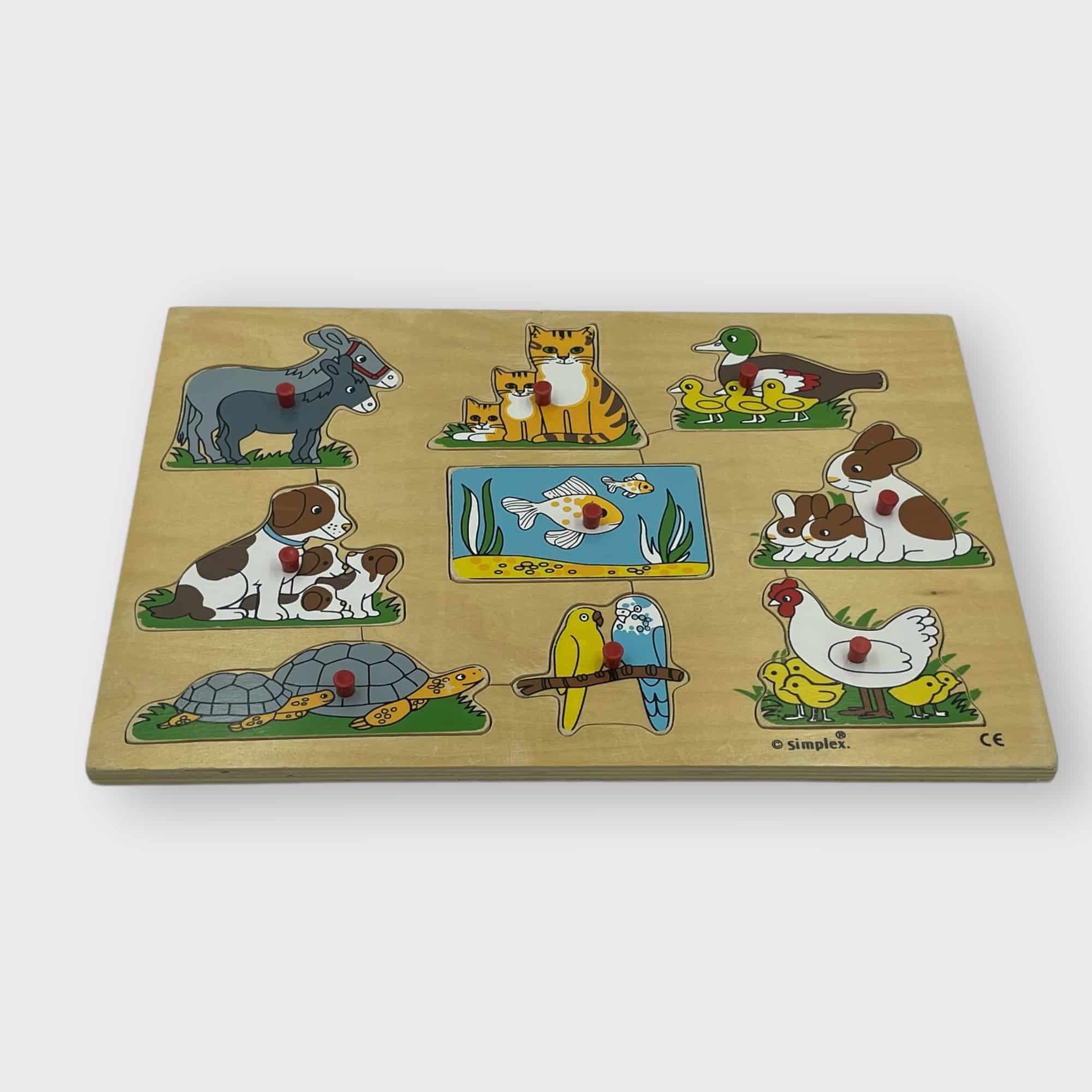 Puzzle En Bois À Boucle D'animal L'éducation Précoce Enfants - Temu France