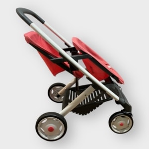 Poussette Jumeaux 2 Positions + Roues Silencieuses Smoby