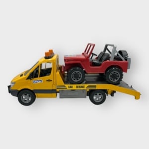 camion de dépannage Mercedes-Benz avec Jeep de Bruder
