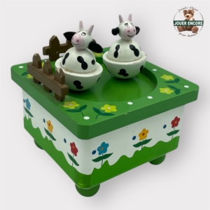 Boîte à Musique en Bois Ulysse – Vaches Tournantes pour Enfants